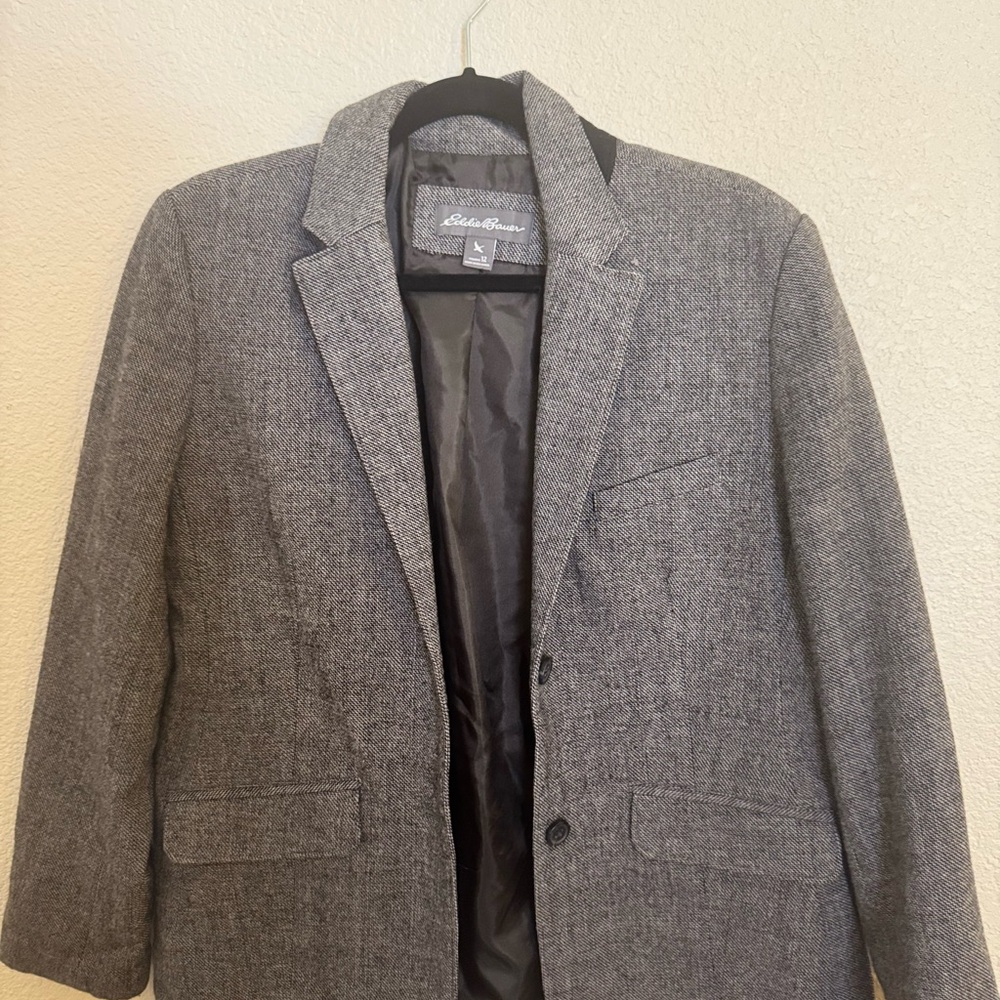 Eddie Bauer Gray Sport Coat with Modern Slim-Cut